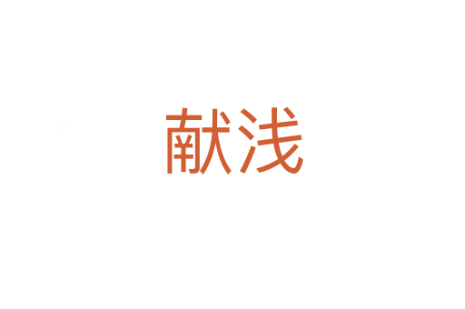 獻淺